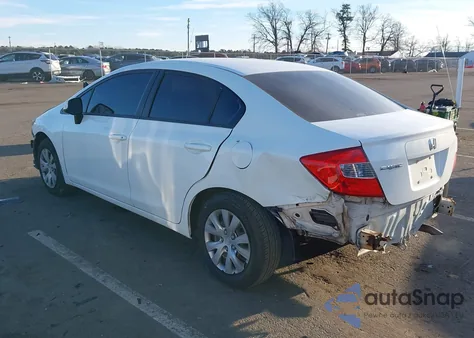 2012 Honda Civic Lx from USA, damaged, VIN 19XFB2F52CE347909